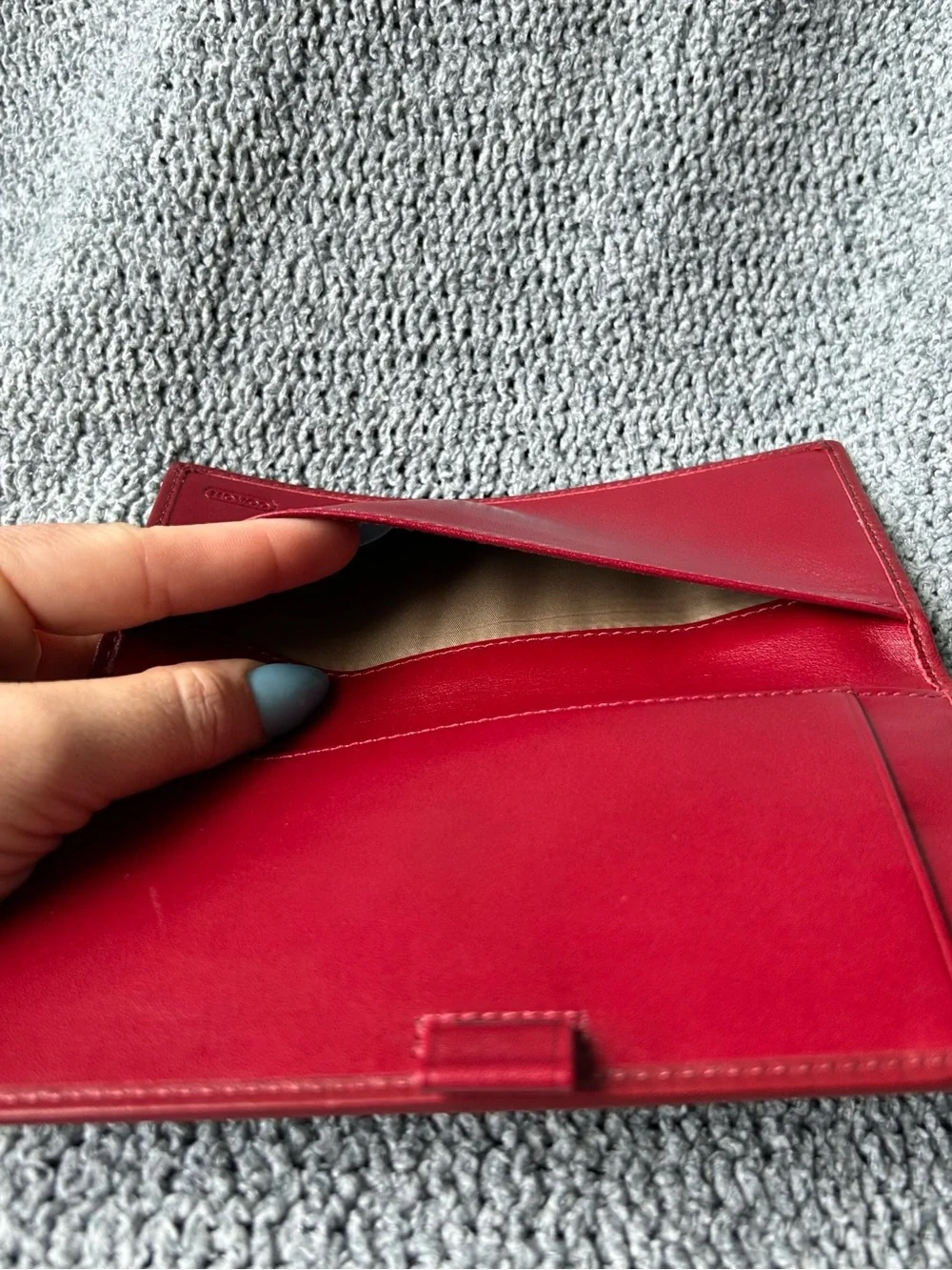 Vintage Coach checkbook wallet